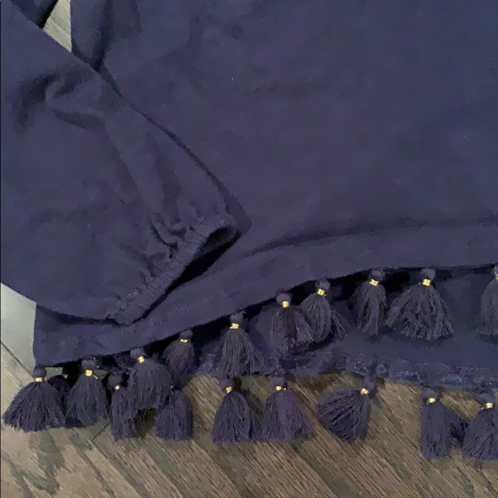 💜Lilly Pulitzer womens tassle lightweight shirt - Picture 3 of 4